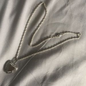 Sterling Silver Heart Picture Pendant
